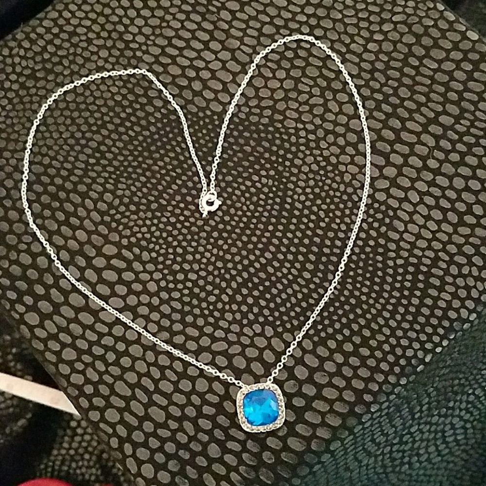 Blue and silver necklace